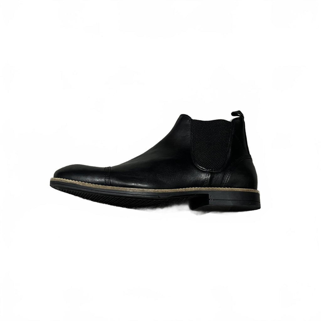 Firetrap Men's Bush Chelsea Boots Black Leather Size UK 9 EU 43 *SB20