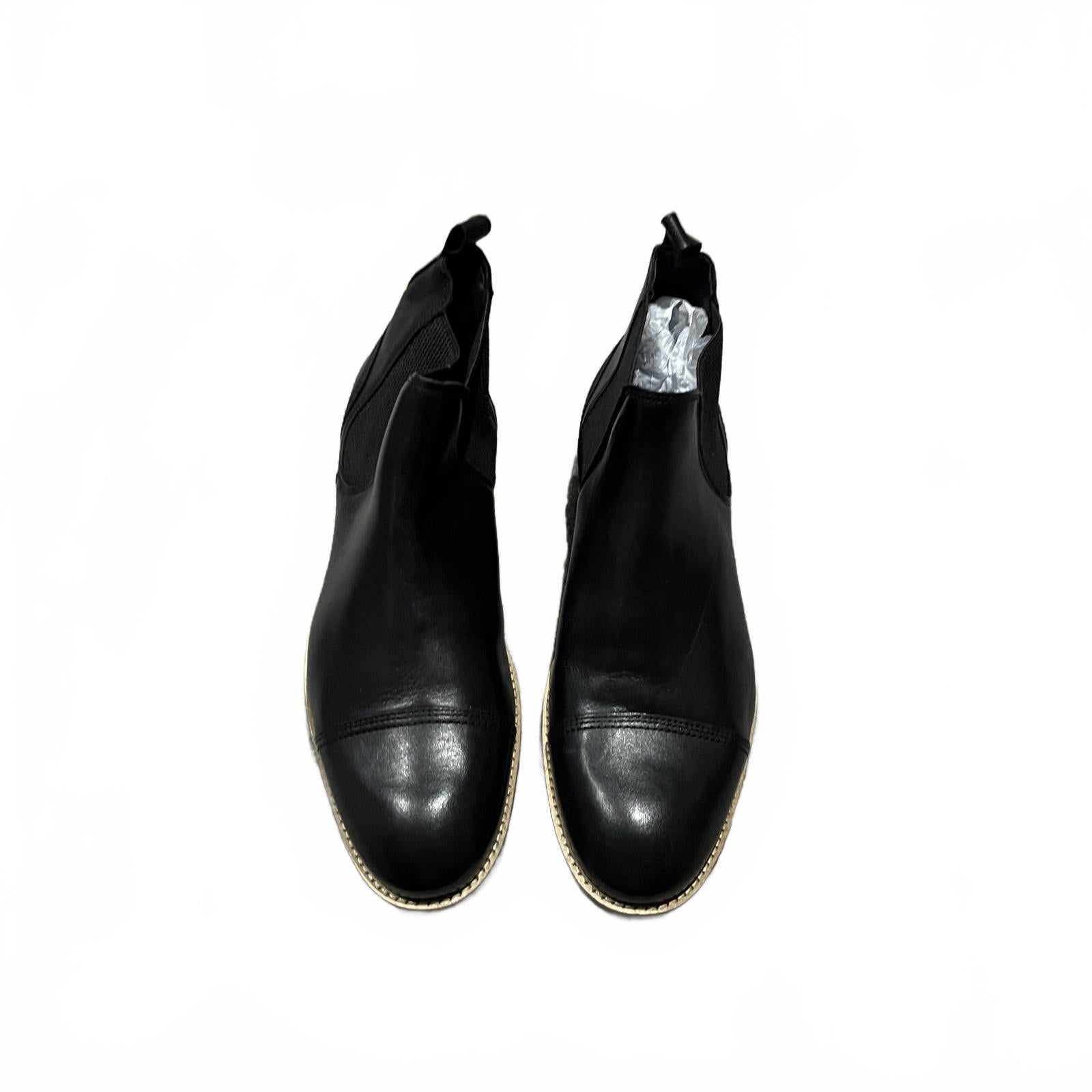 Firetrap Men's Bush Chelsea Boots Black Leather Size UK 9 EU 43 *SB20