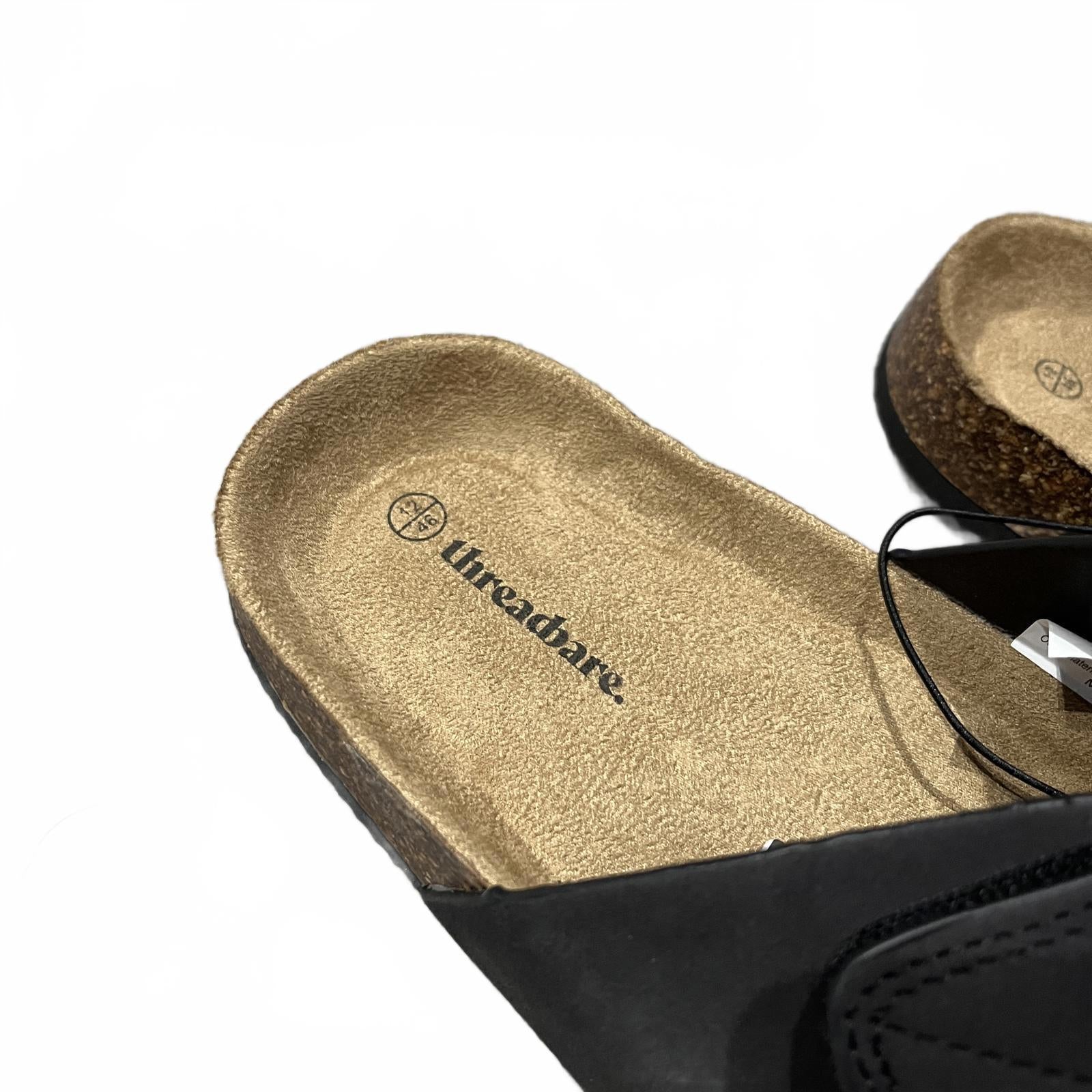 Threadbare Men's Artemis Flat Sandal Black Size UK 12 EU 47 *FF1