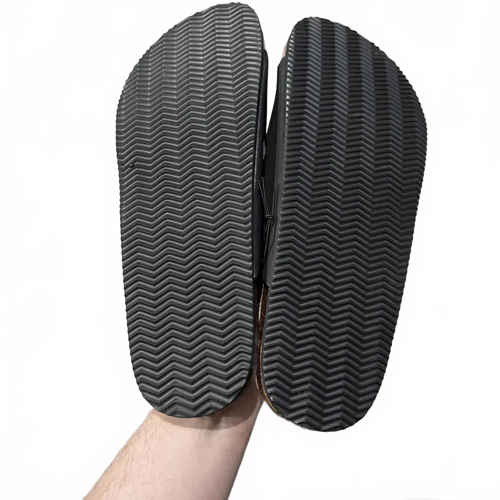 Threadbare Men's Artemis Flat Sandal Black Size UK 12 EU 47 *FF1