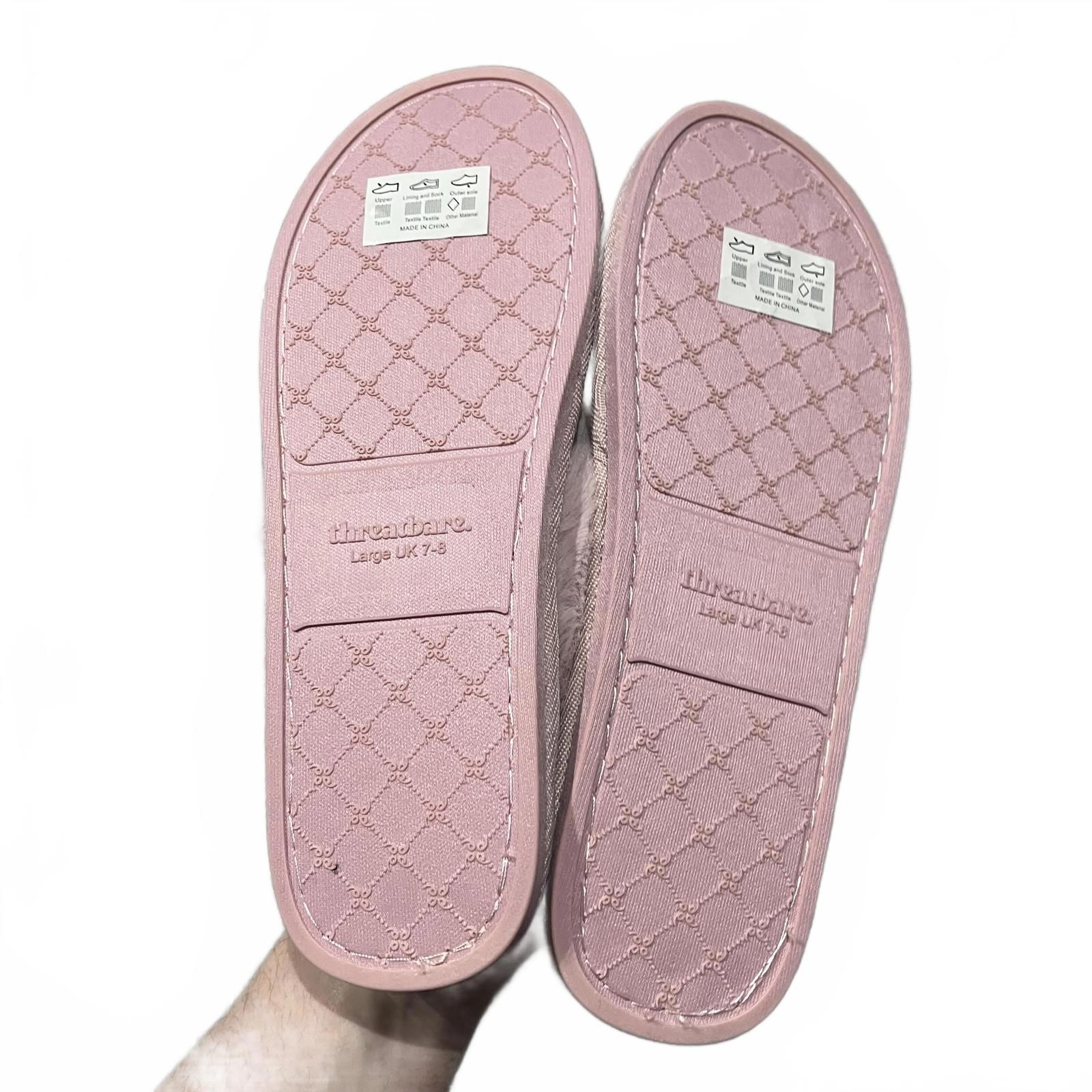 Threadbare Women's TB Solace Mule Slippers Pink Size UK 7 EU 40 *SB5