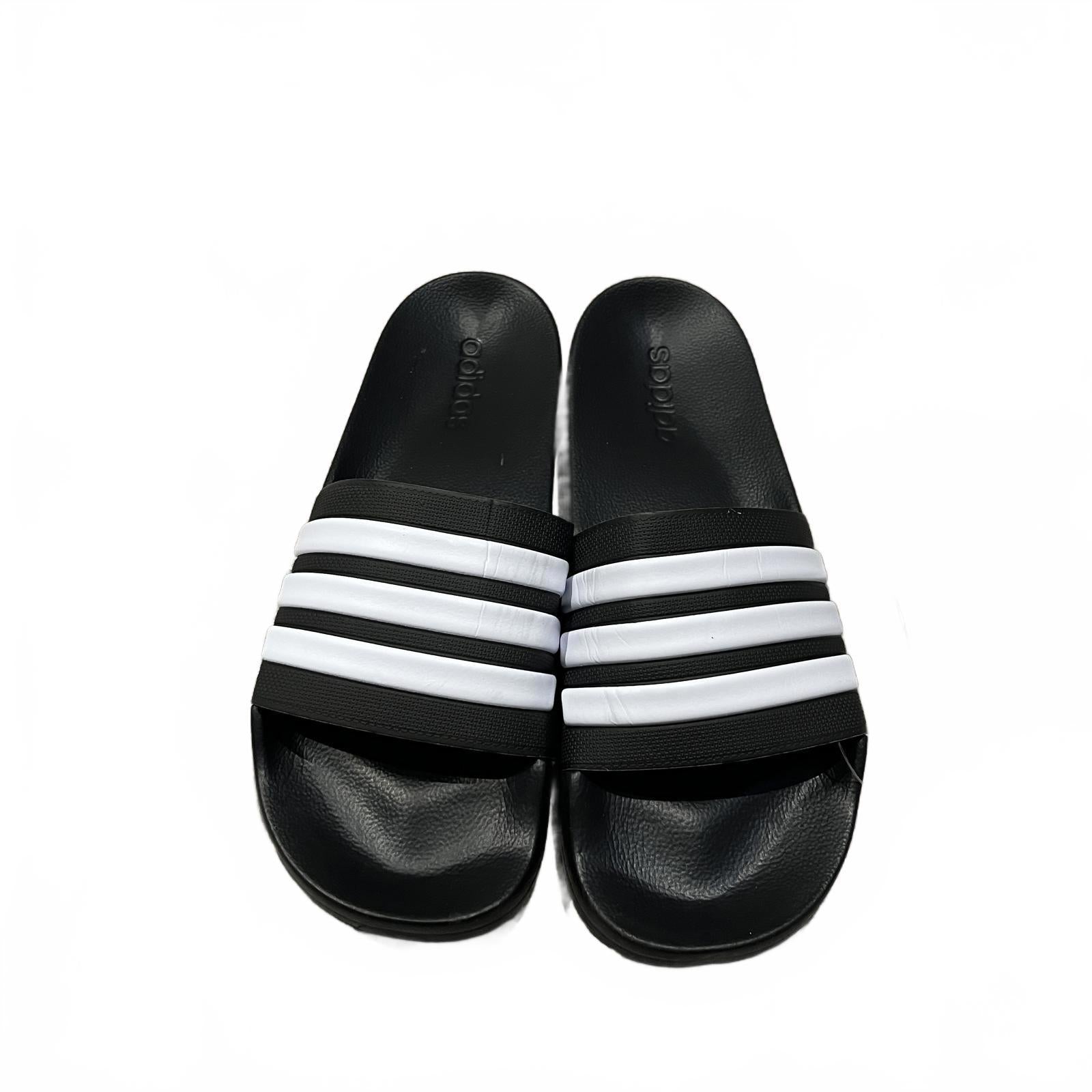 adidas Adilette Shower Slides Unisex Black Size UK 11 EU 46 *FF1