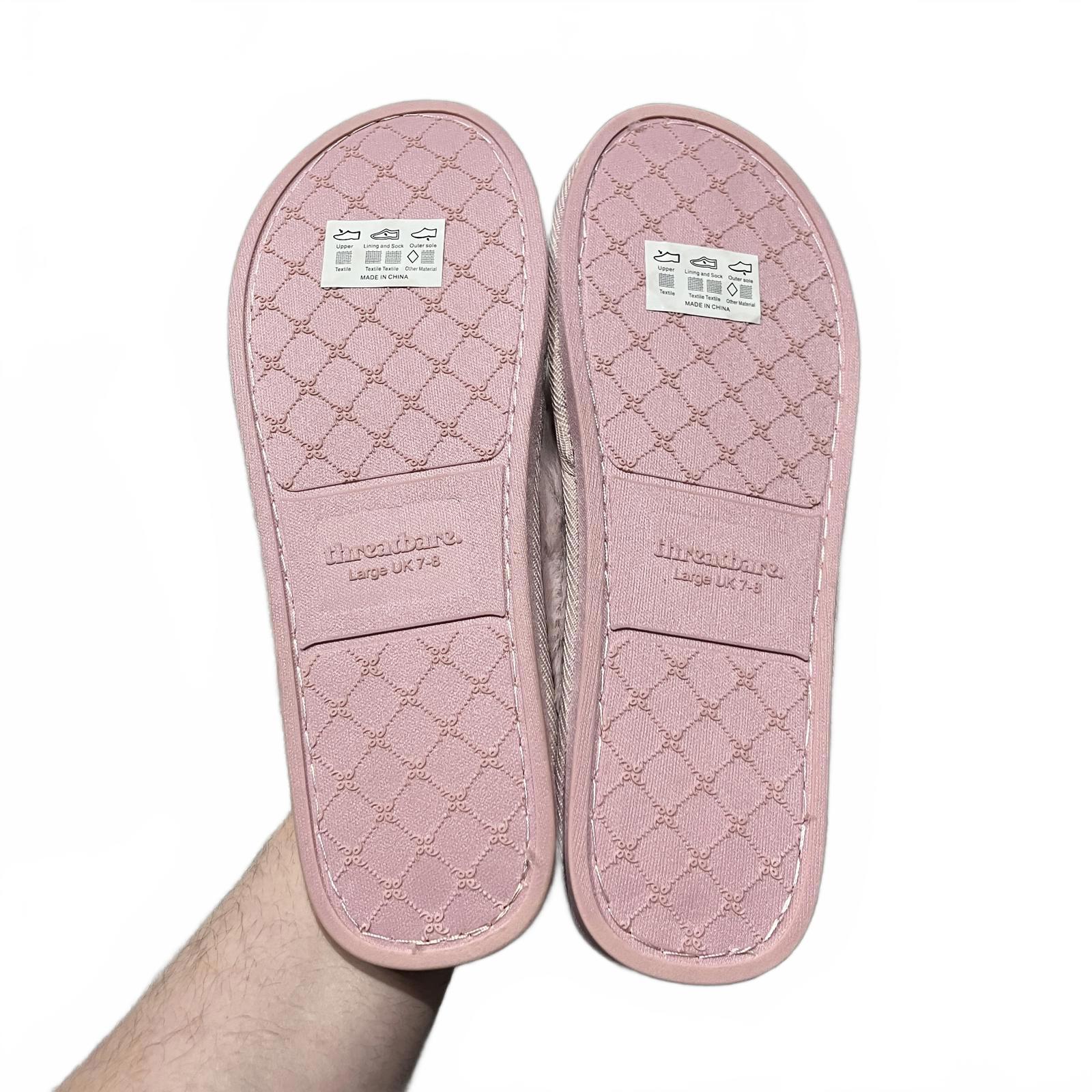 Threadbare Women's TB Solace Mule Slippers Pink Size UK 7 EU 40 *FF1