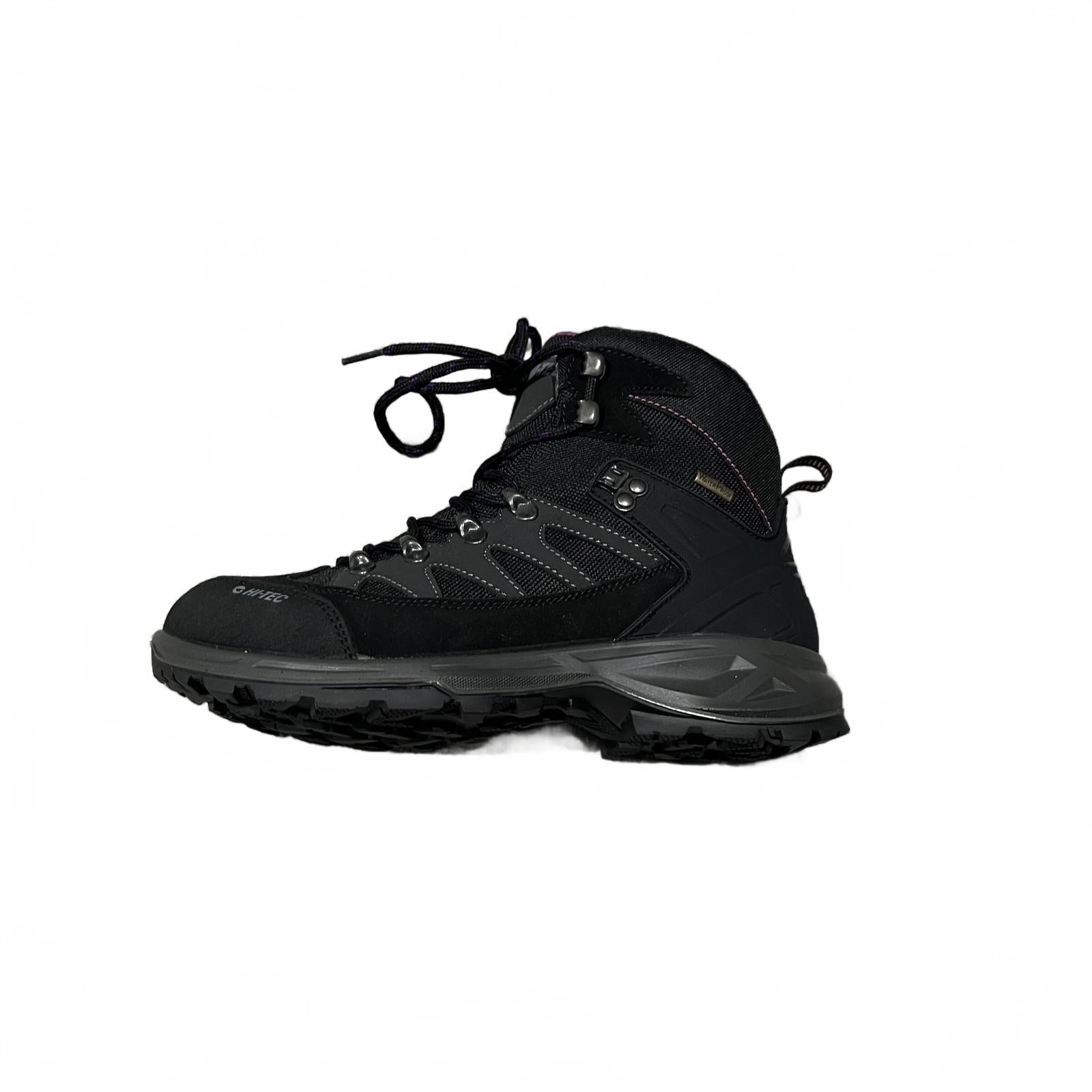 Hi Tec Clamber Womens Hiking Boots Black Purple Size UK 6 EU 39 *SB4