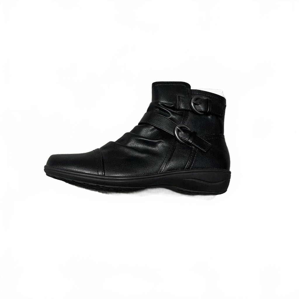 Miso Scrunch Boots Womens Black Leather Size UK 5 EU 38 *SB20