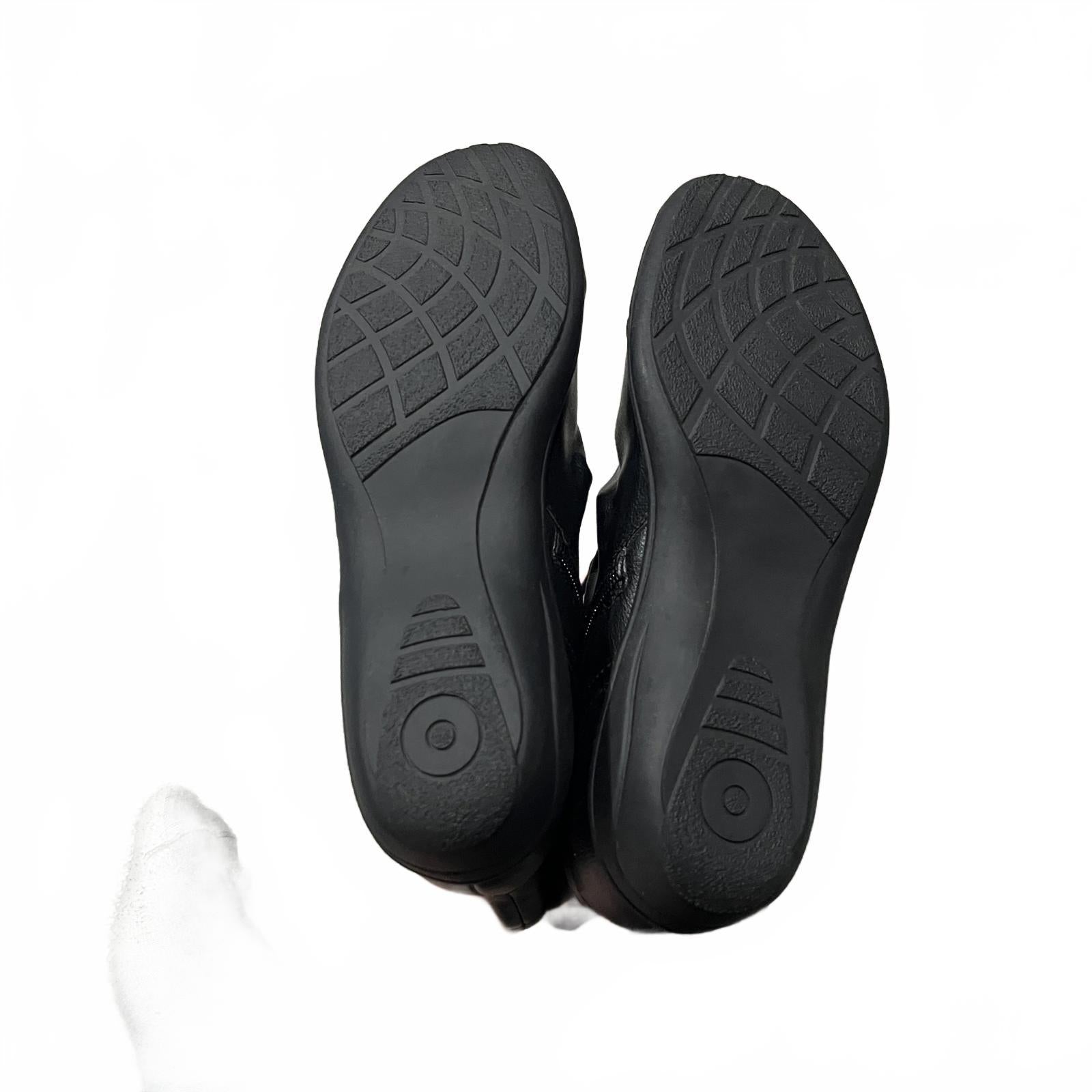 Miso Scrunch Boots Womens Black Leather Size UK 5 EU 38 *SB4