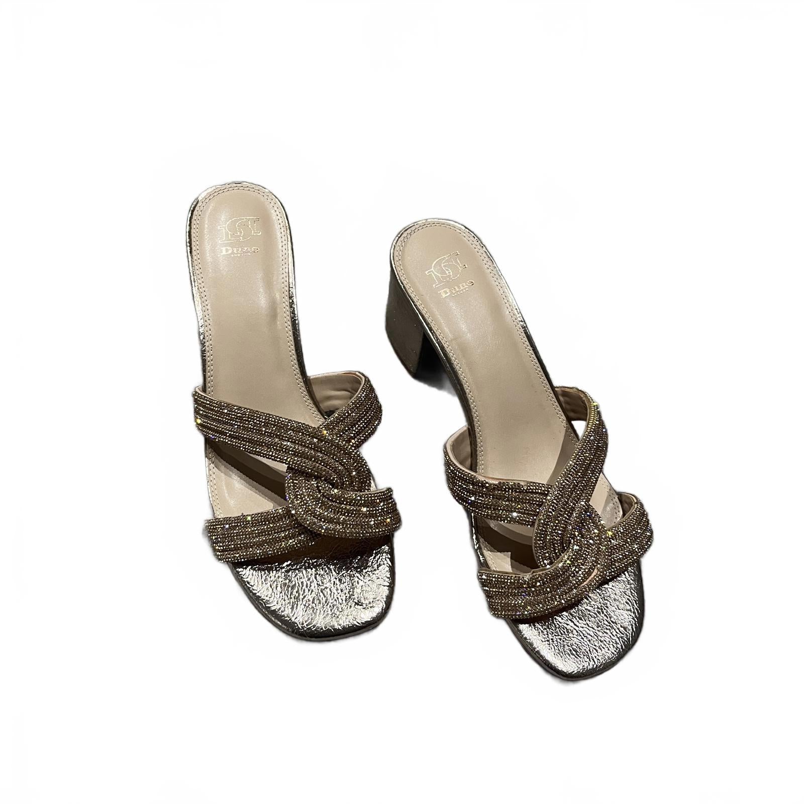 Dune London Women's Movey Medium Block Heel Sandals Size UK 6 EU 39 *FF1