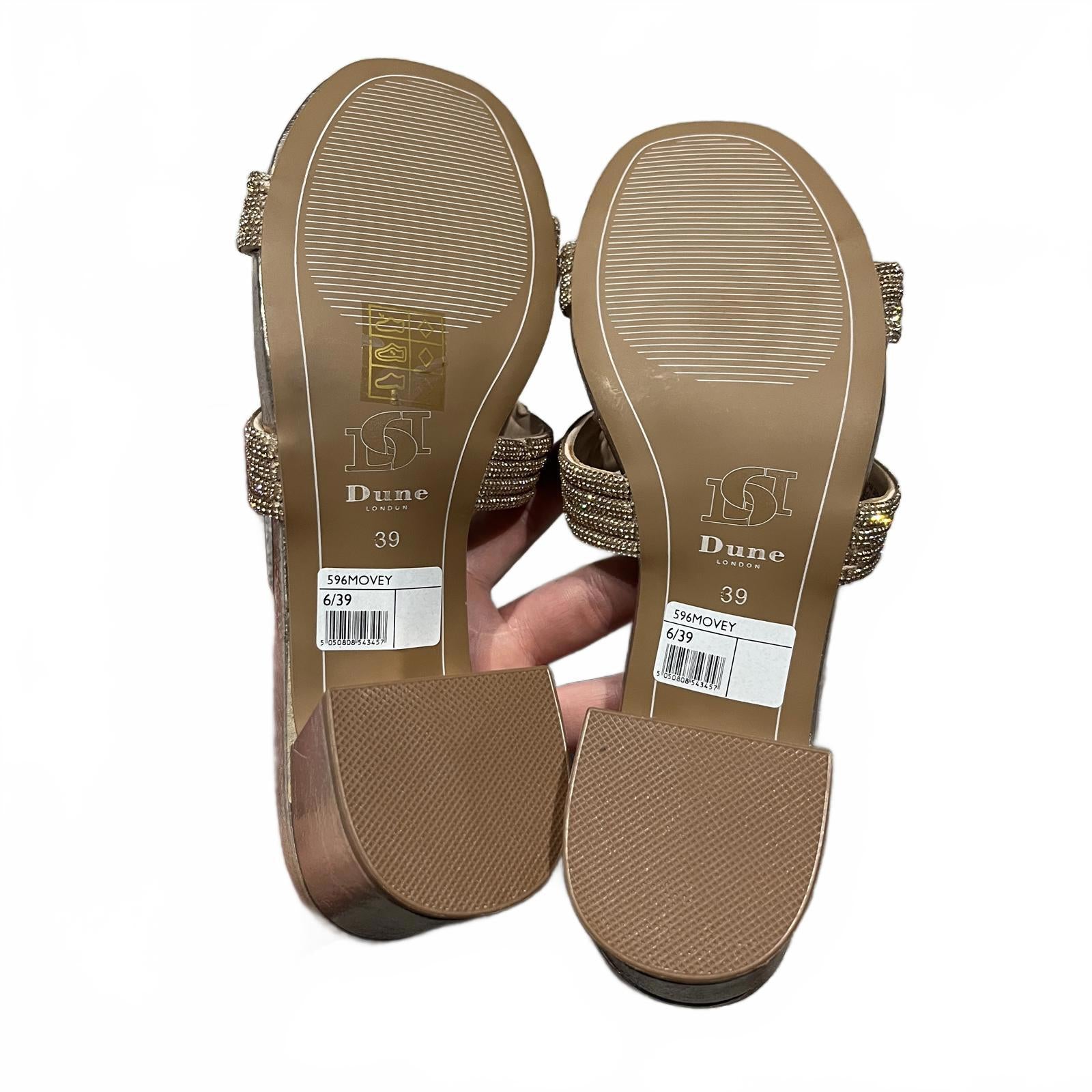 Dune London Women's Movey Medium Block Heel Sandals Size UK 6 EU 39 *FF1