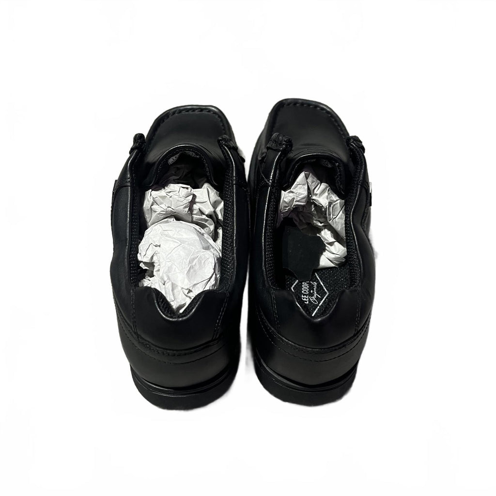 Lee Cooper Waltham Black Junior No Laces Size UK 6 EU 39 *SB6