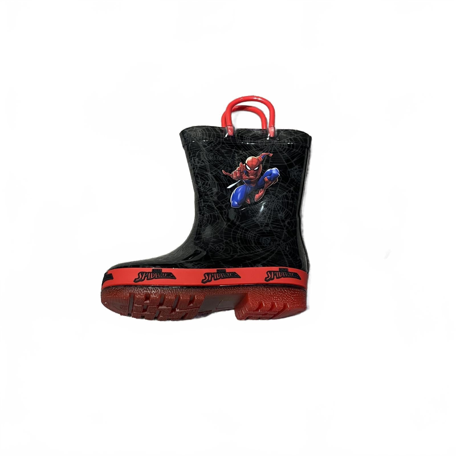 Spiderman Light Up Wellingtons Infants Size UK C8 EU 41 *SB6