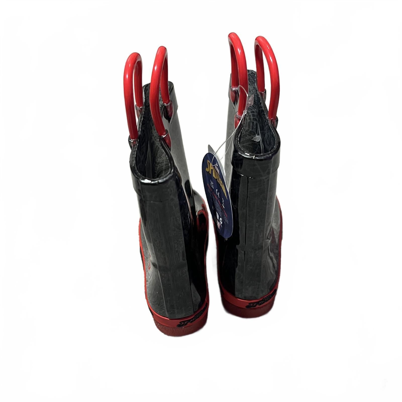 Spiderman Light Up Wellingtons Infants Size UK C8 EU 41 *SB6