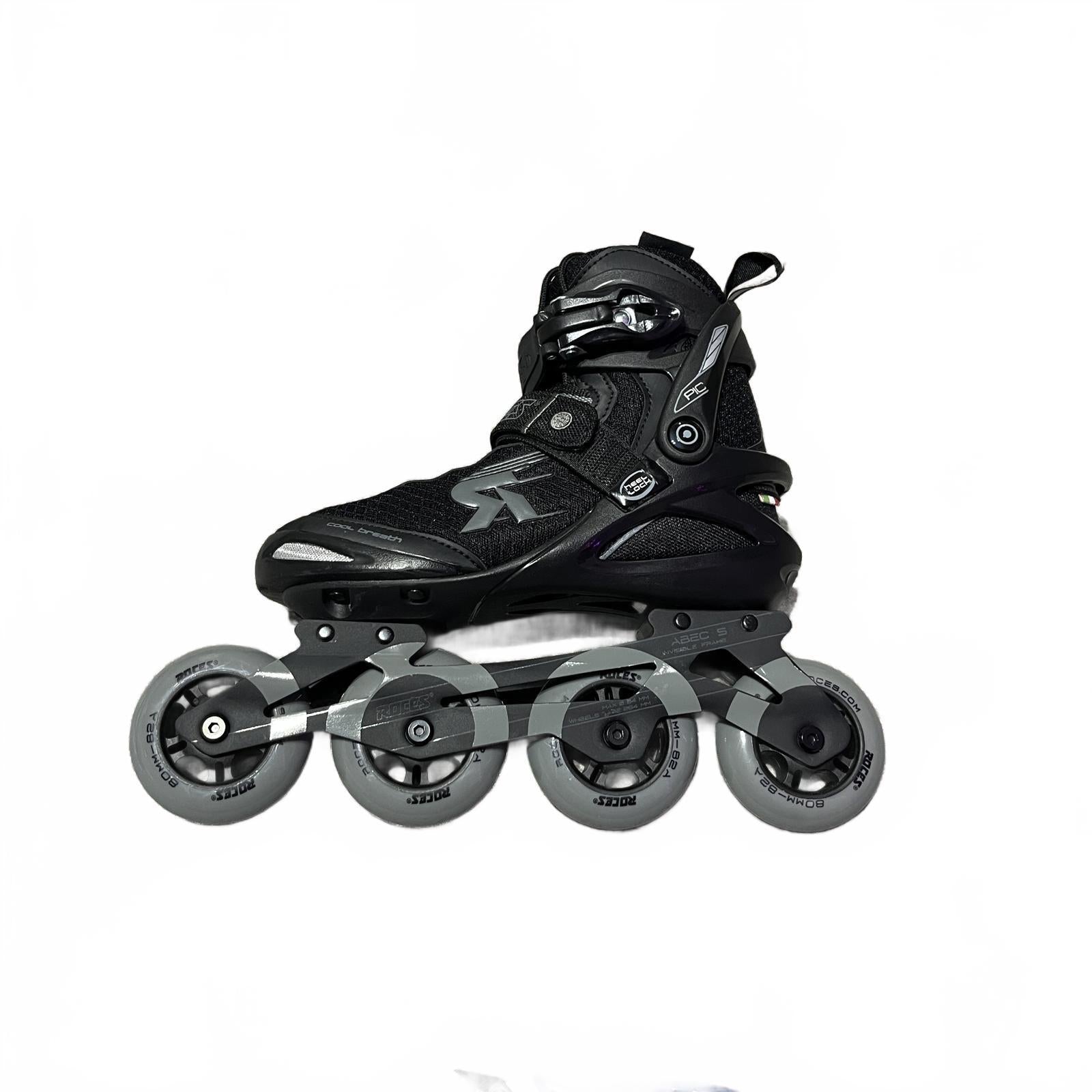 Roces Pic Tif Inline Skates Junior Grey/Black Size UK 3.5 EU 37 *SB18