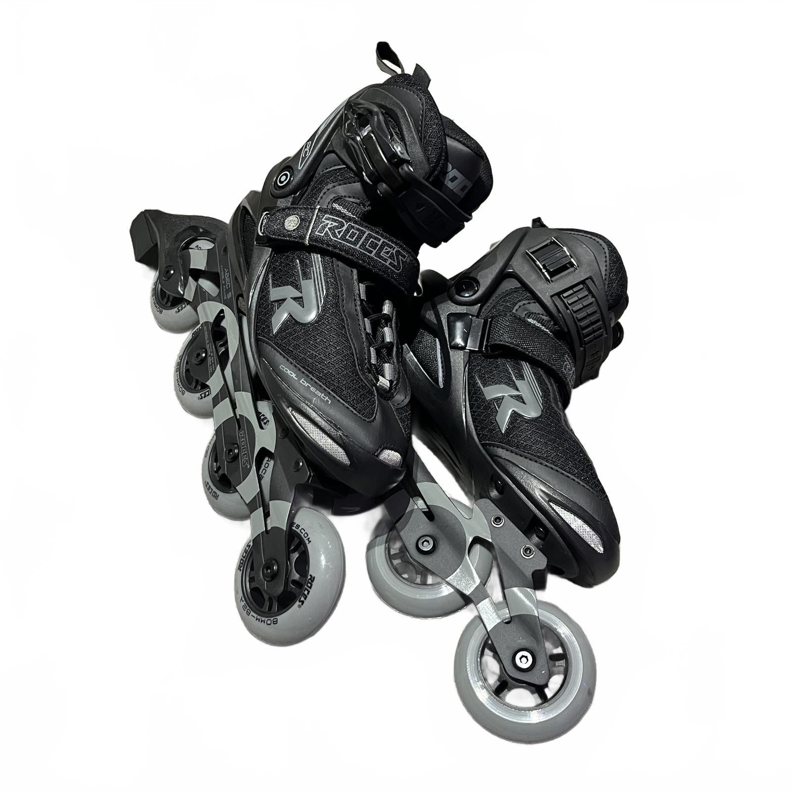 Roces Pic Tif Inline Skates Junior Grey/Black Size UK 3.5 EU 37 *SB18