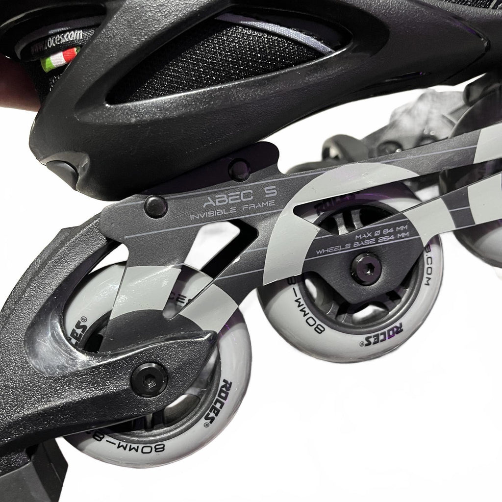 Roces Pic Tif Inline Skates Junior Grey/Black Size UK 3.5 EU 37 *SB18