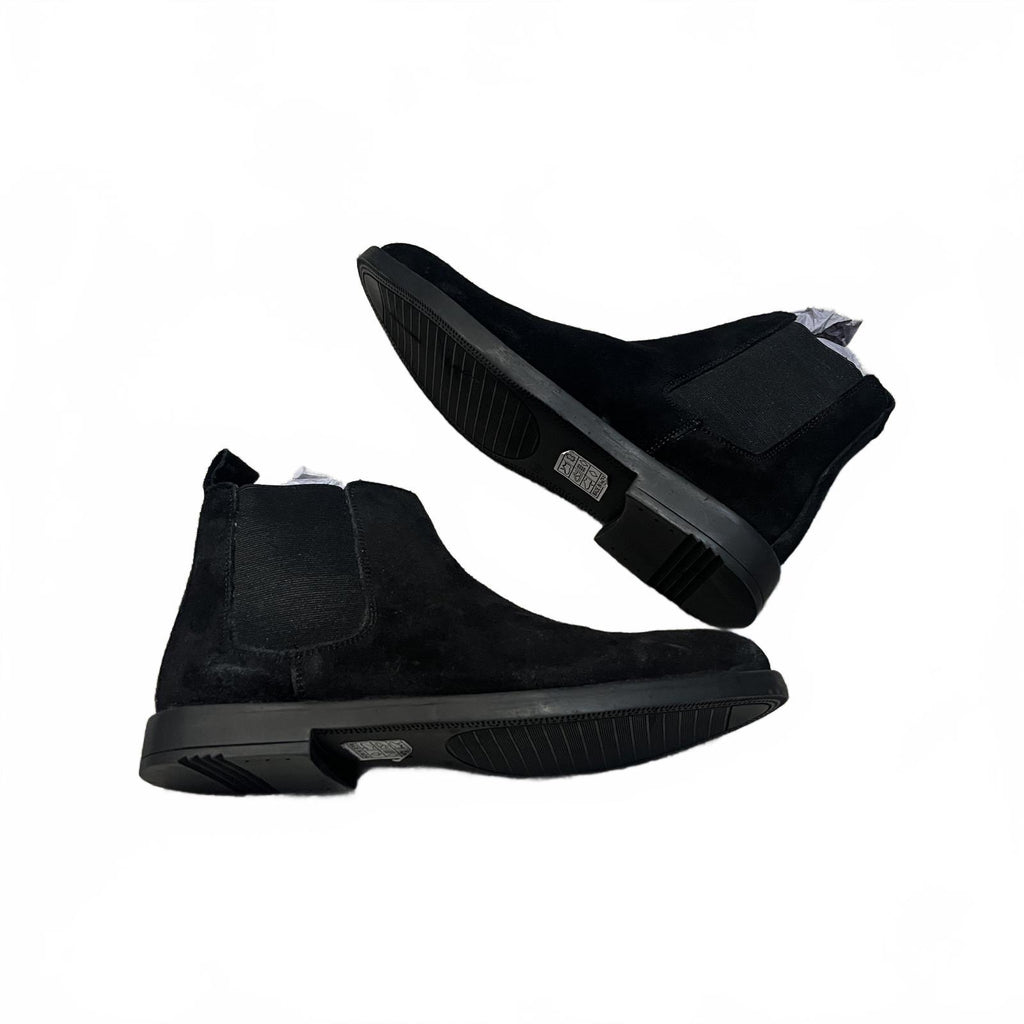 Moda in Pelle Solaro Chelsea Boot Suede Mens Black Size UK 6 EU 40 *SB8