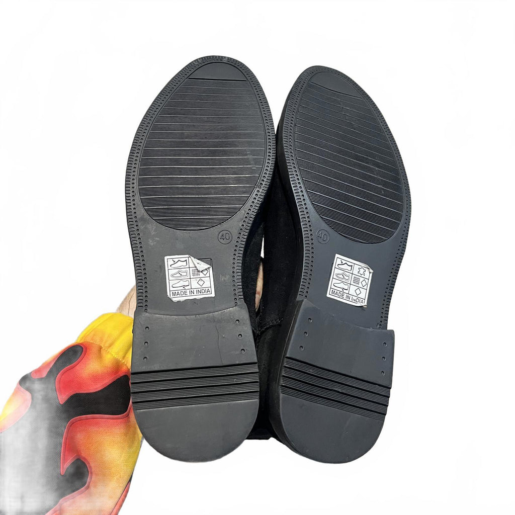 Moda in Pelle Solaro Chelsea Boot Suede Mens Black Size UK 6 EU 40 *SB8