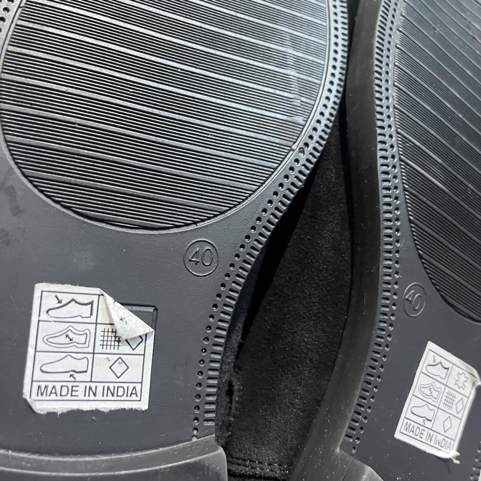 Moda in Pelle Solaro Chelsea Boot Suede Mens Black Size UK 6 EU 40 *SB8