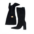 I Saw It First Knee-High Suede Boots Woman Size UK 5 EU 38 *SB10