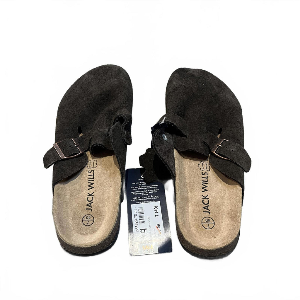 Jack Wills Mule Sandals Mocha Ladies Size UK 7 EU 40 *SB5