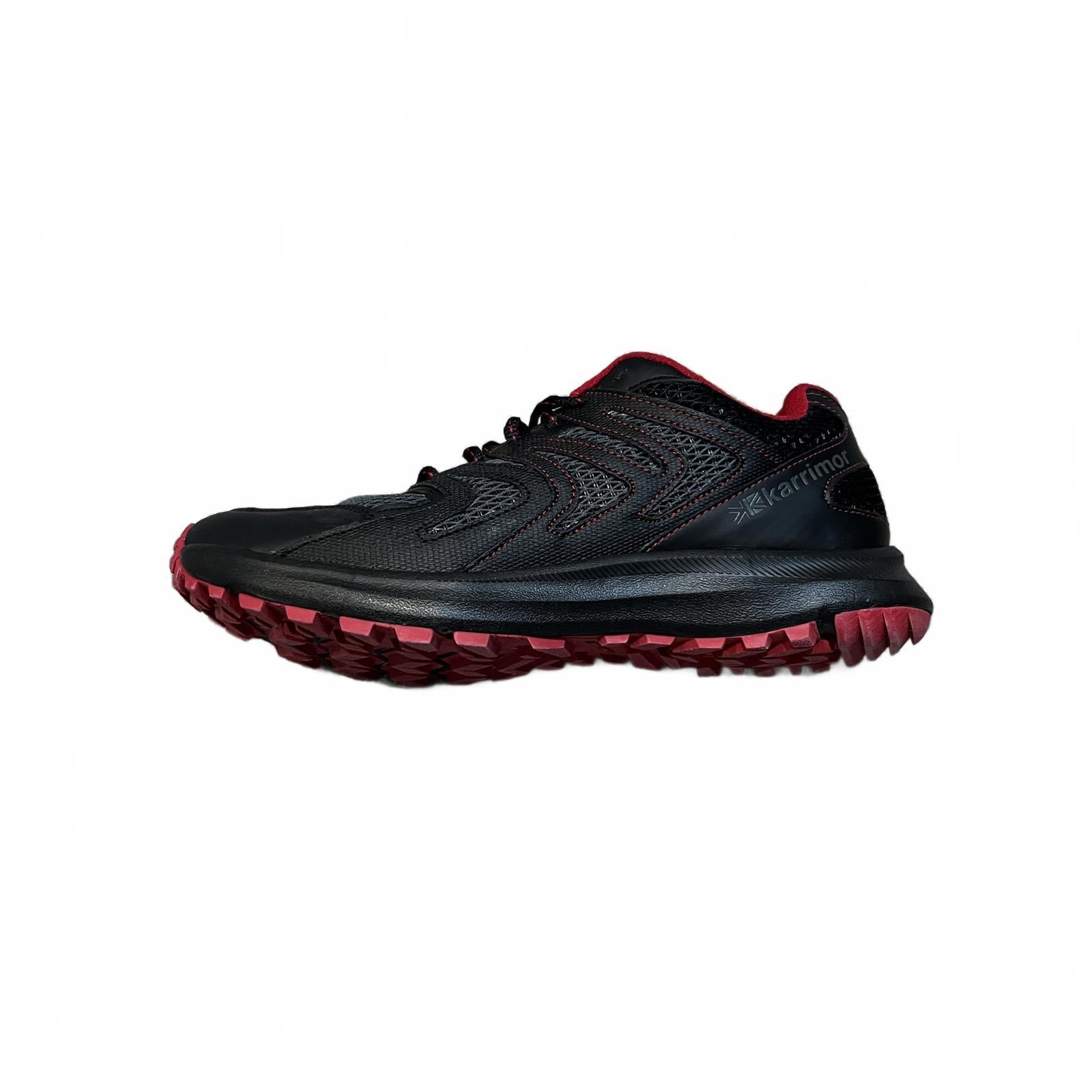 Karrimor Caracal Trail Trainers Mens Black Red Size UK 7 EU 41 *SB10