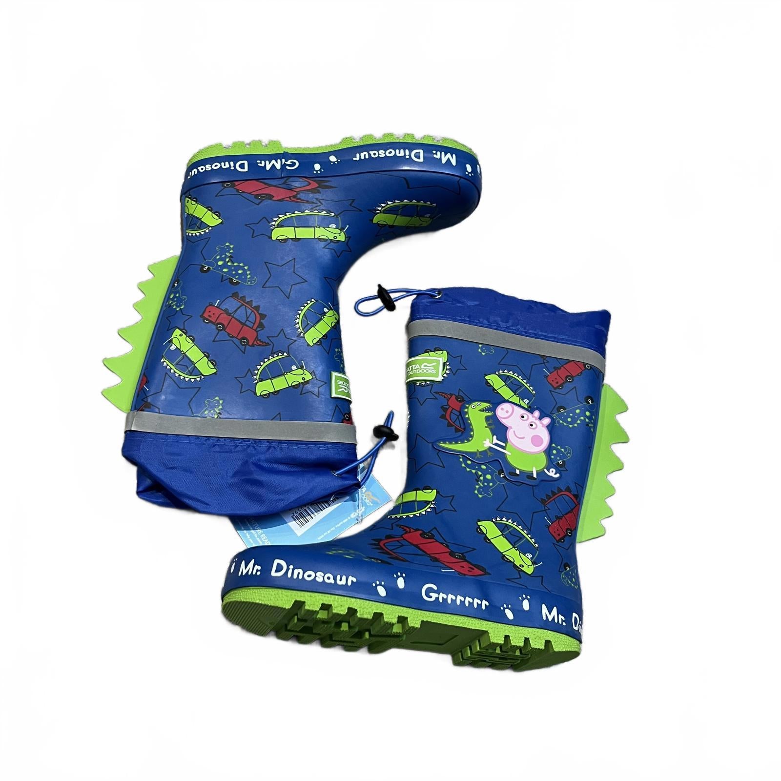 Regatta Kids' Peppa Wellington Wellies George Dinosaur Size UK C9 EU 28 *SB11