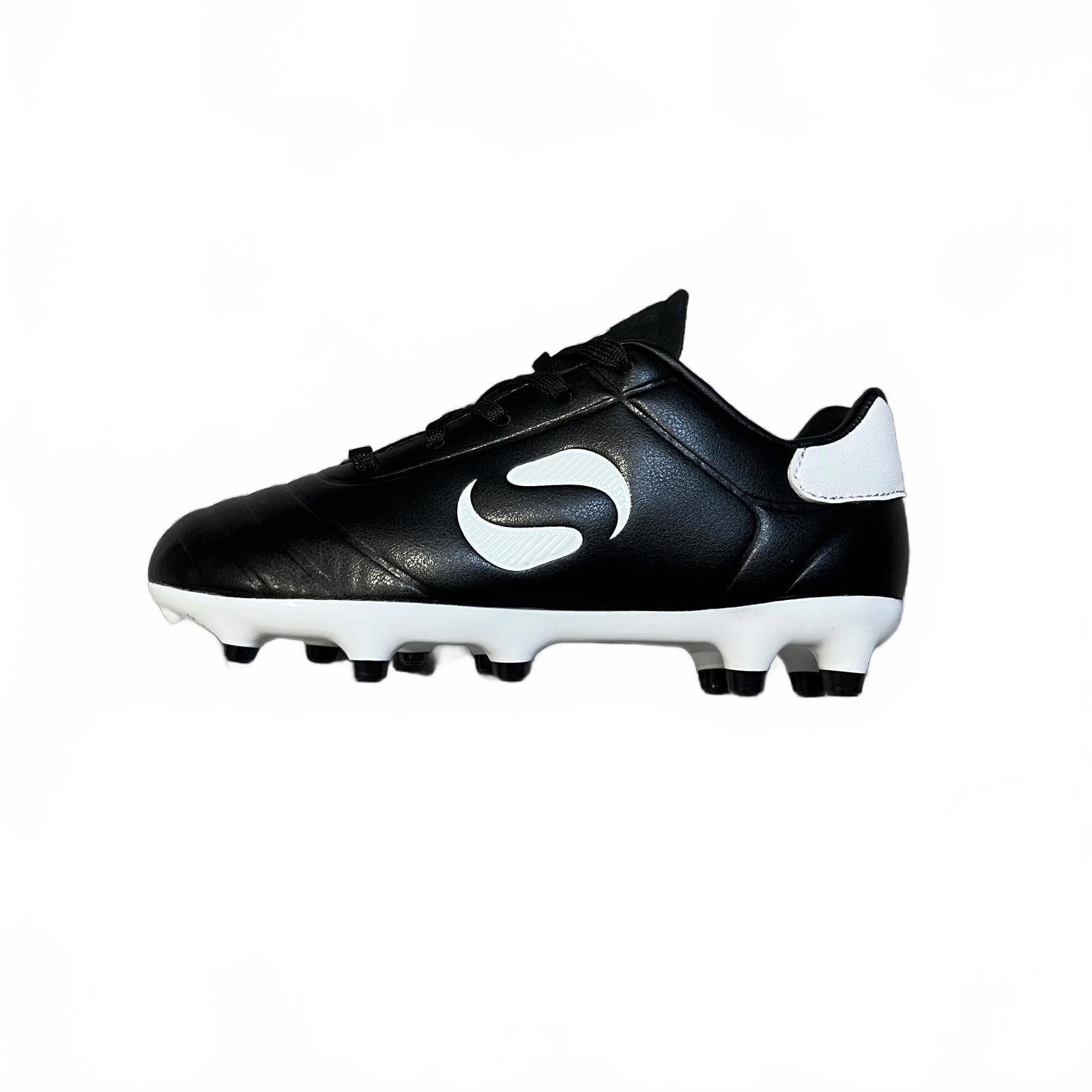 Sondico Strike Firm Ground Football Boots Black Size UK C10 EU 28 *SB11