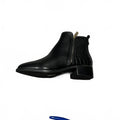 Biba Croc Zip Flat Ankle Boots Black Size UK 4 EU 37  *SB5