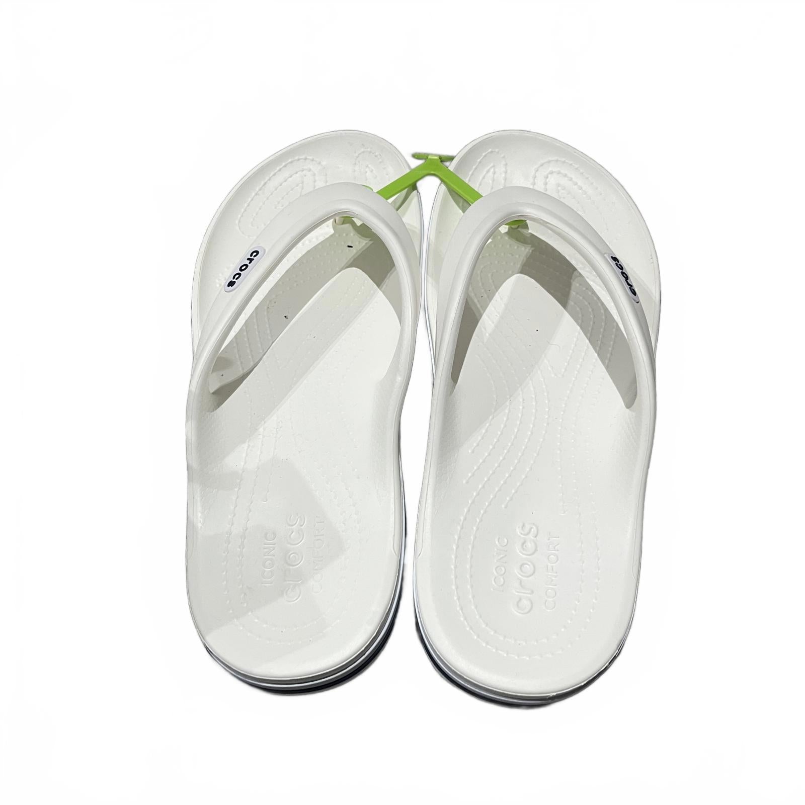 Crocs Bayaband Flip Flop Mens White Size UK 10 EU 45 *FF1