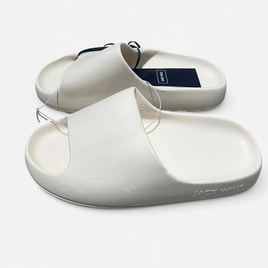 Jack Wills Chunky Sliders White Bone Ladies Size UK 6 EU 39 *REF:SB1