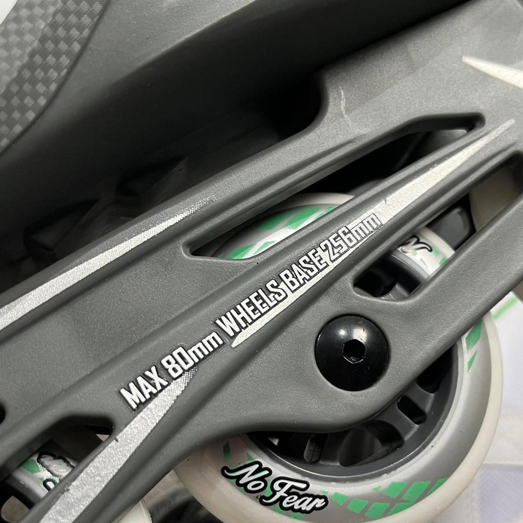 No Fear Fitness Roller Skates Mens Unisex White Size Size UK 8 EU 42 *SK1