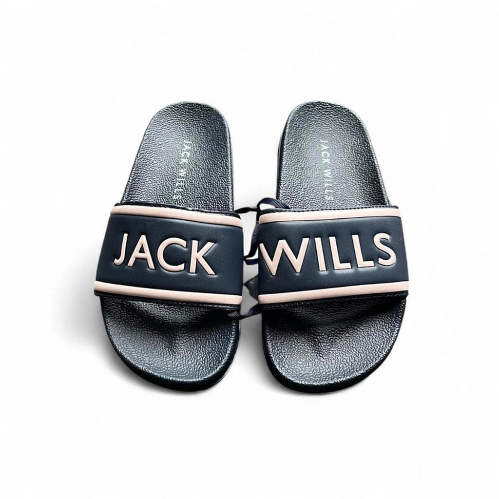 Jack Wills Harvey Slider Women’s Navy Pink Size UK S 3-4 *RSB3