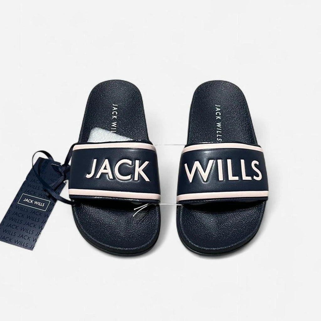 Jack Wills Harvey Slider Women’s Navy Pink Size UK S 3-4 *RSB2