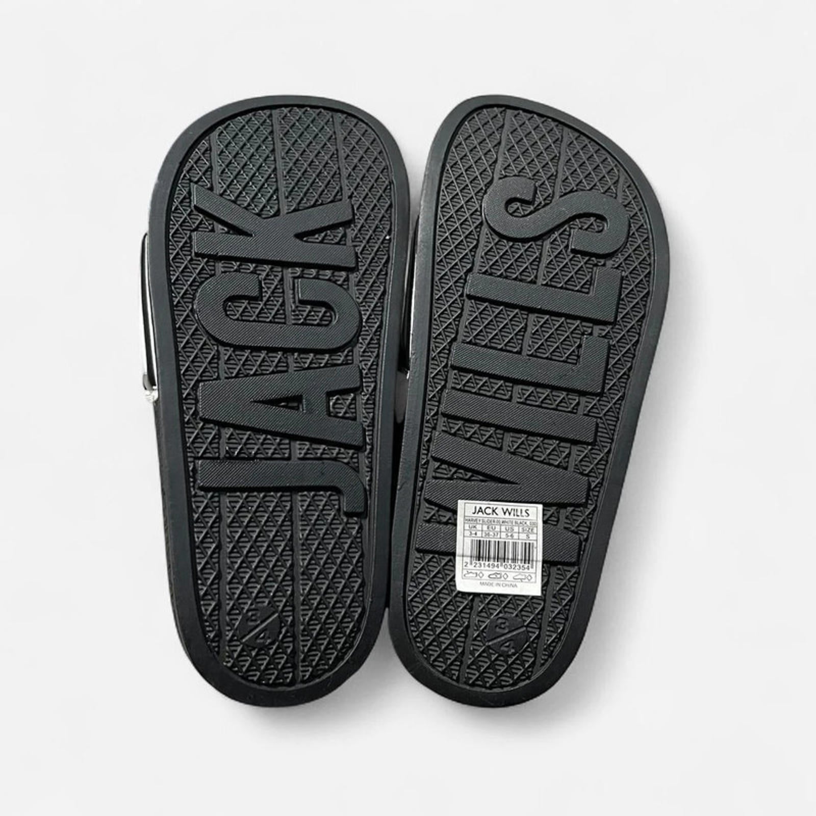 Jack Wills Logo Sliders White Ladies Size UK 3-4 EU 36-37 *REF:SB1