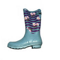 Hi Tec Oracle Wellington Boot Blue Floral Womens Size UK 8 EU 41 *SK1