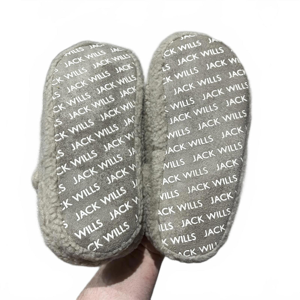 Jack Wills Women's JW Cosy Mule Slippers Mushroom Size UK 5 EU 38 *FF1