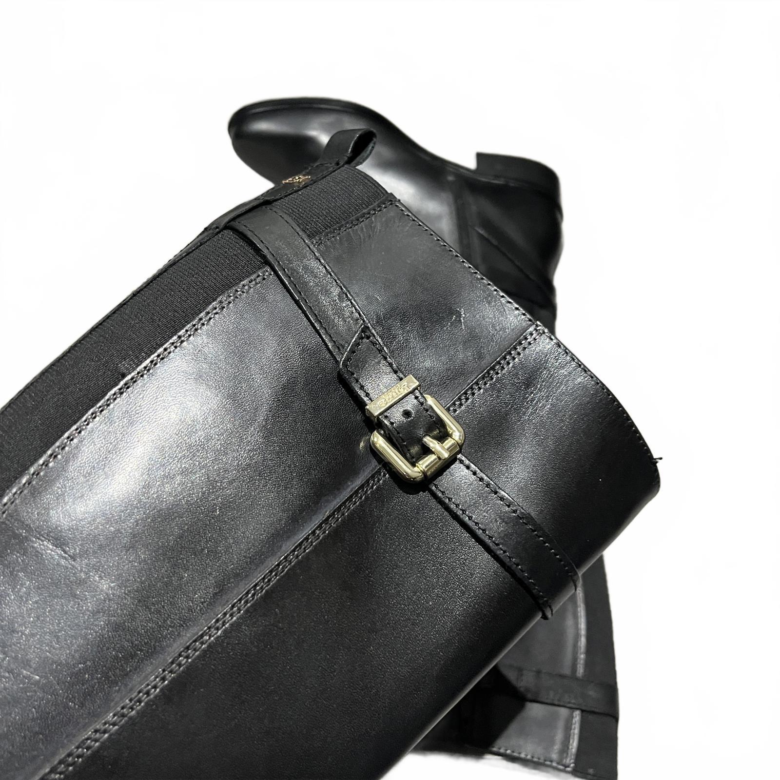 Dune London Tepi Boots Ladies Black Leather Size UK 5 EU 38 *SK1