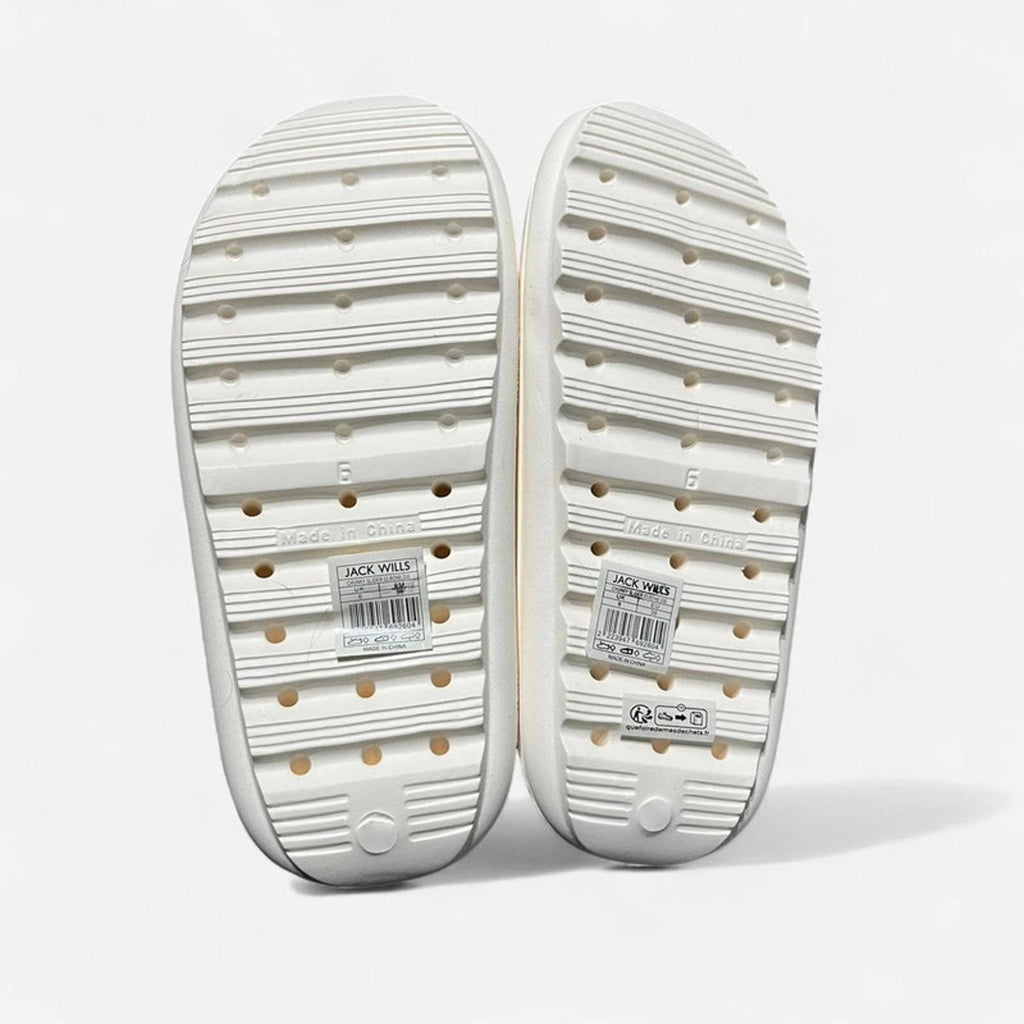 Jack Wills Chunky Sliders White Bone Ladies Size UK 6 EU 39 *REF:SB1