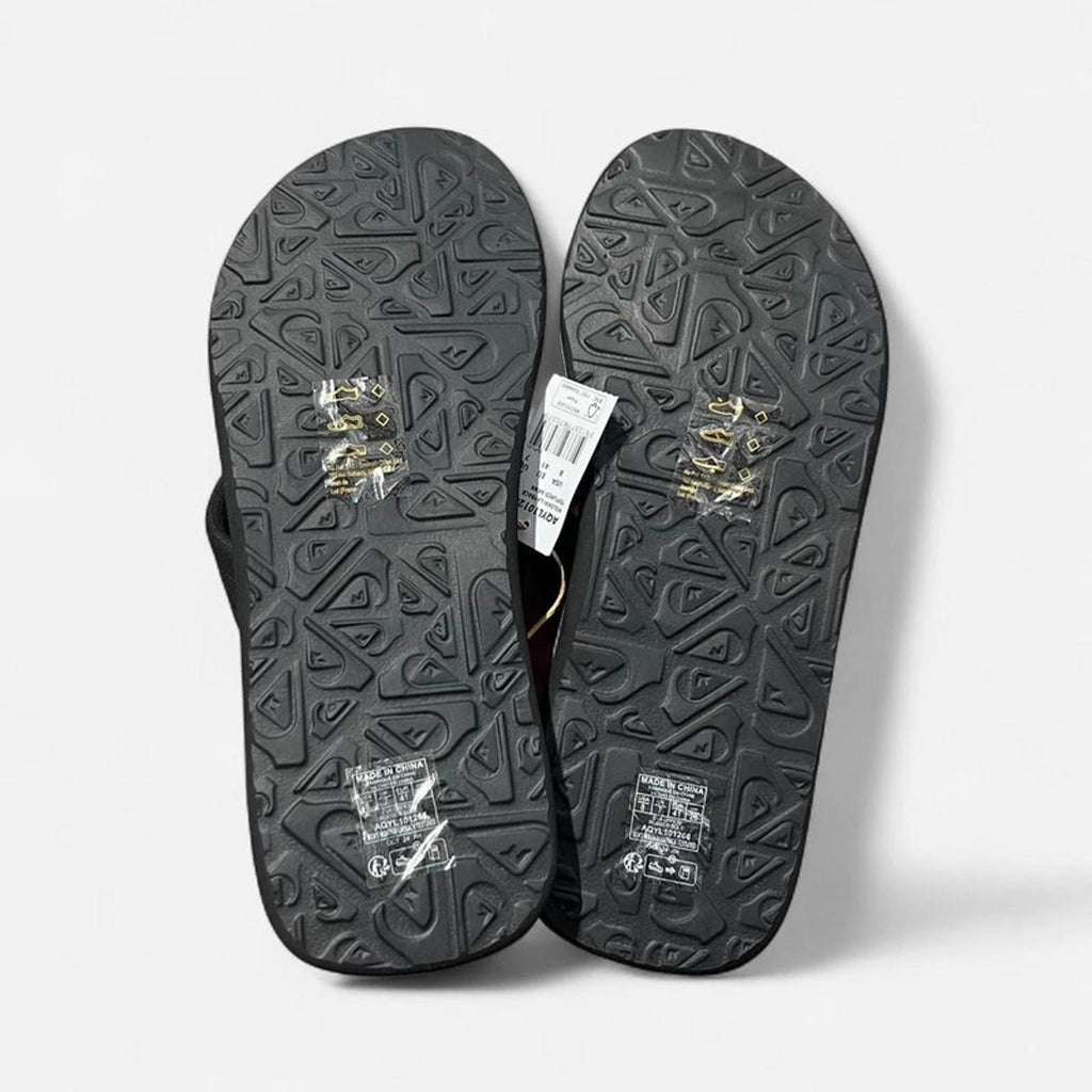 Quiksilver Molokai Layback Flip Flops Mens Black Size UK 7 EU 41 *REF:SB1