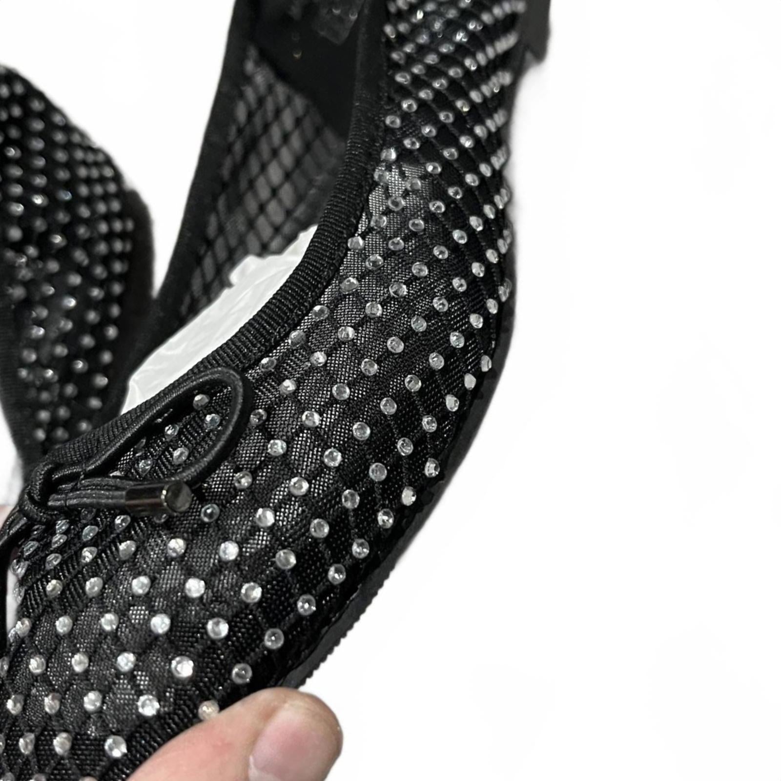 No Doubt Women's Bow Ballet Pumps Black Size UK 6 EU 39 *FF1