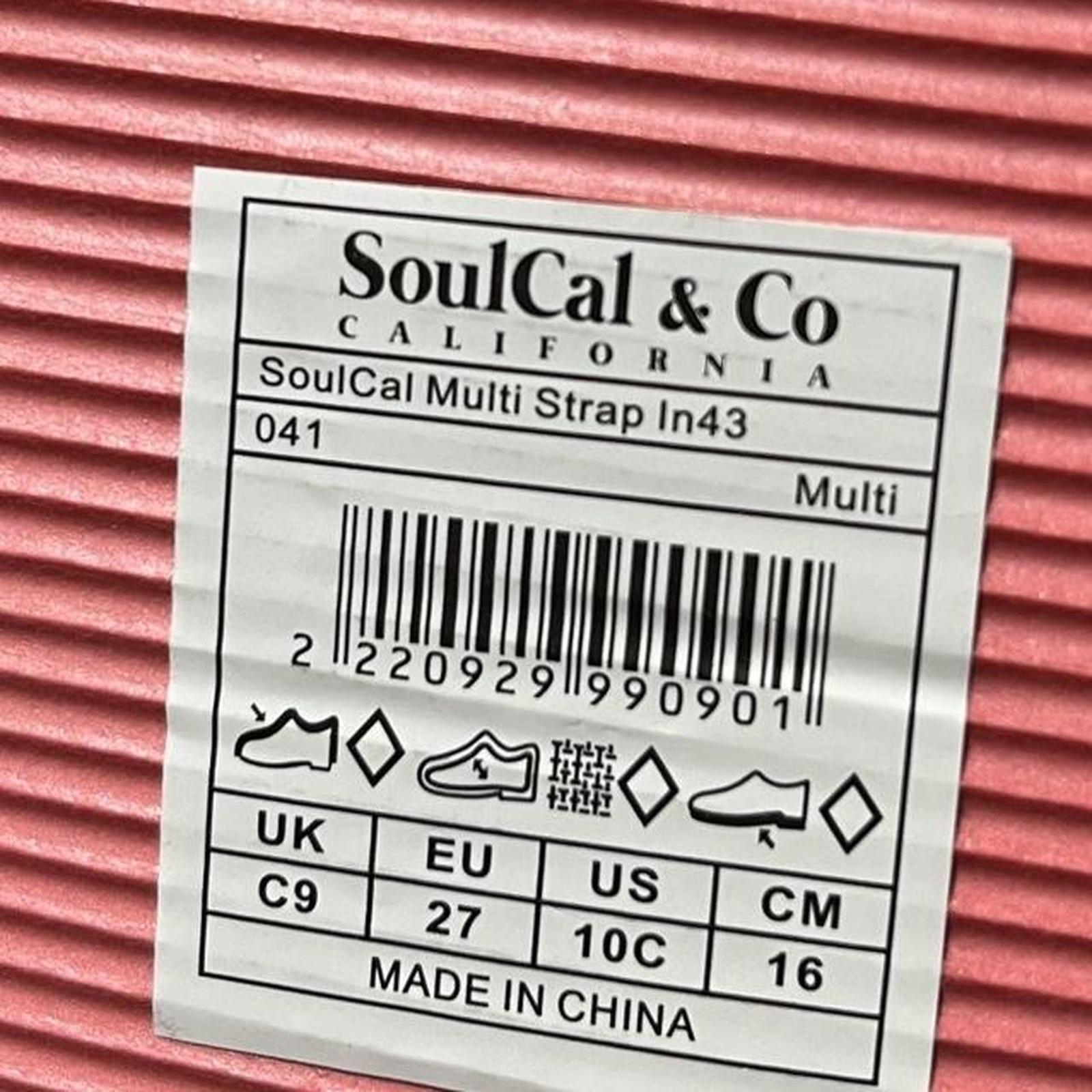 SoulCal Multi Strap Sandals Junior Multicolour Size UK C9 EU 27 *REF:FF1