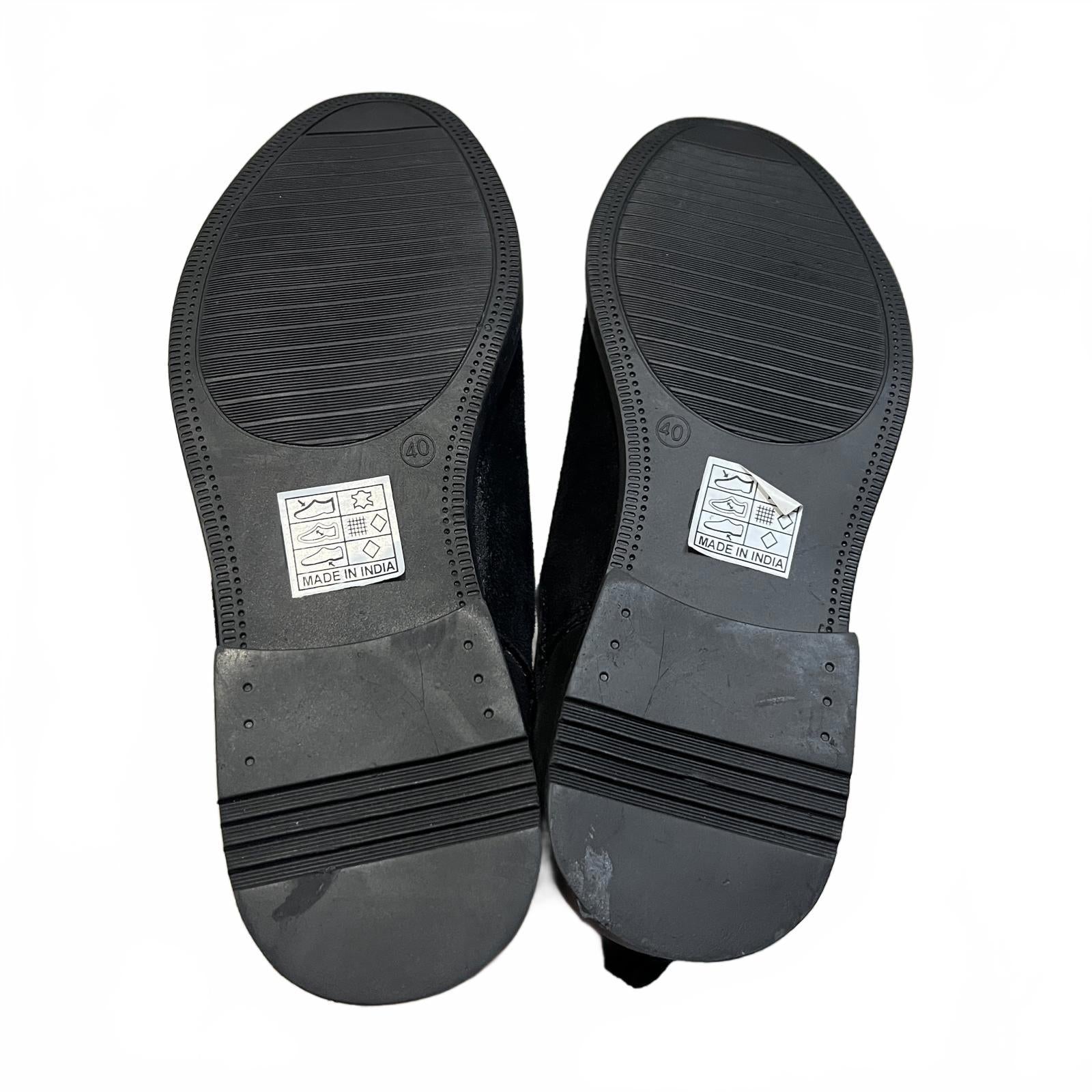 Moda in Pelle Solaro Chelsea Boot Suede Mens Black Size UK 6 EU 40 *SB10