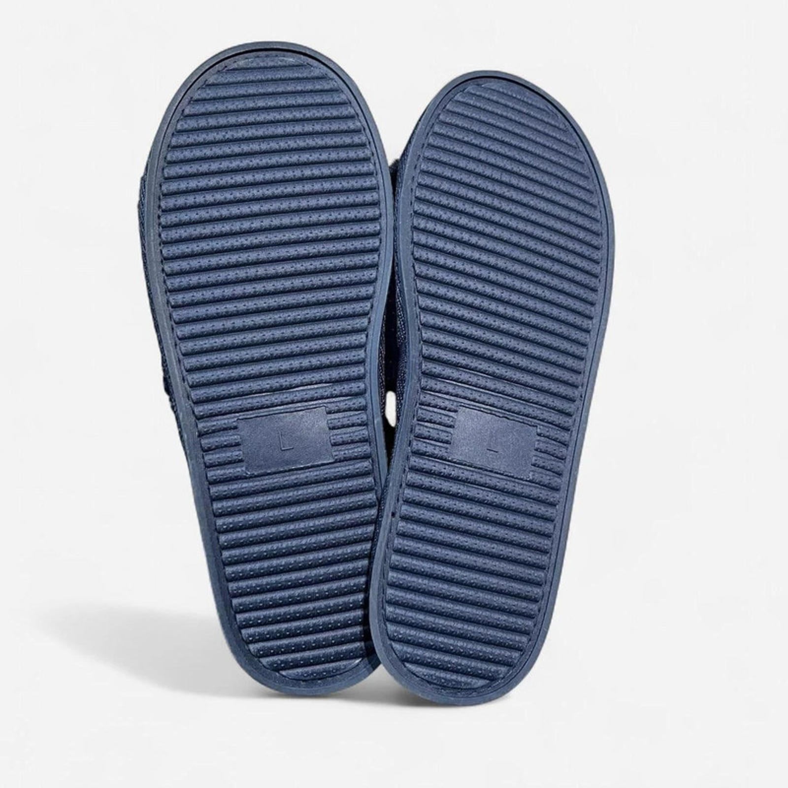 Biba Fluffy Slider Slippers Women’s Navy Chain Size UK L 7-8 REF:SB5