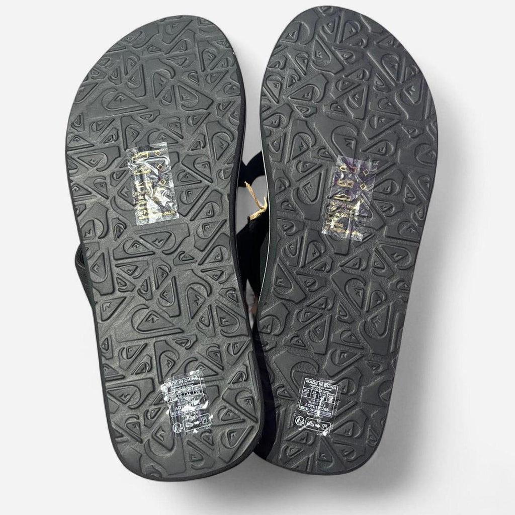 Quiksilver Molokai Layback Flip Flops Mens Black Size UK 10 EU 44 *REF:FF1