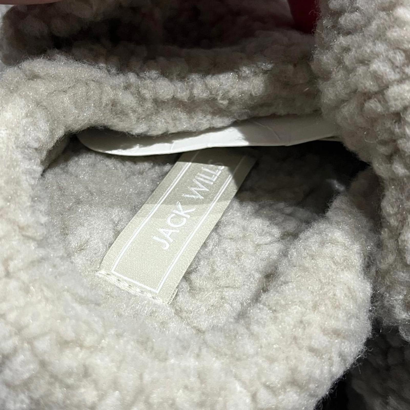 Jack Wills Women's JW Cosy Mule Slippers Mushroom Size UK 5 EU 38 *FF1