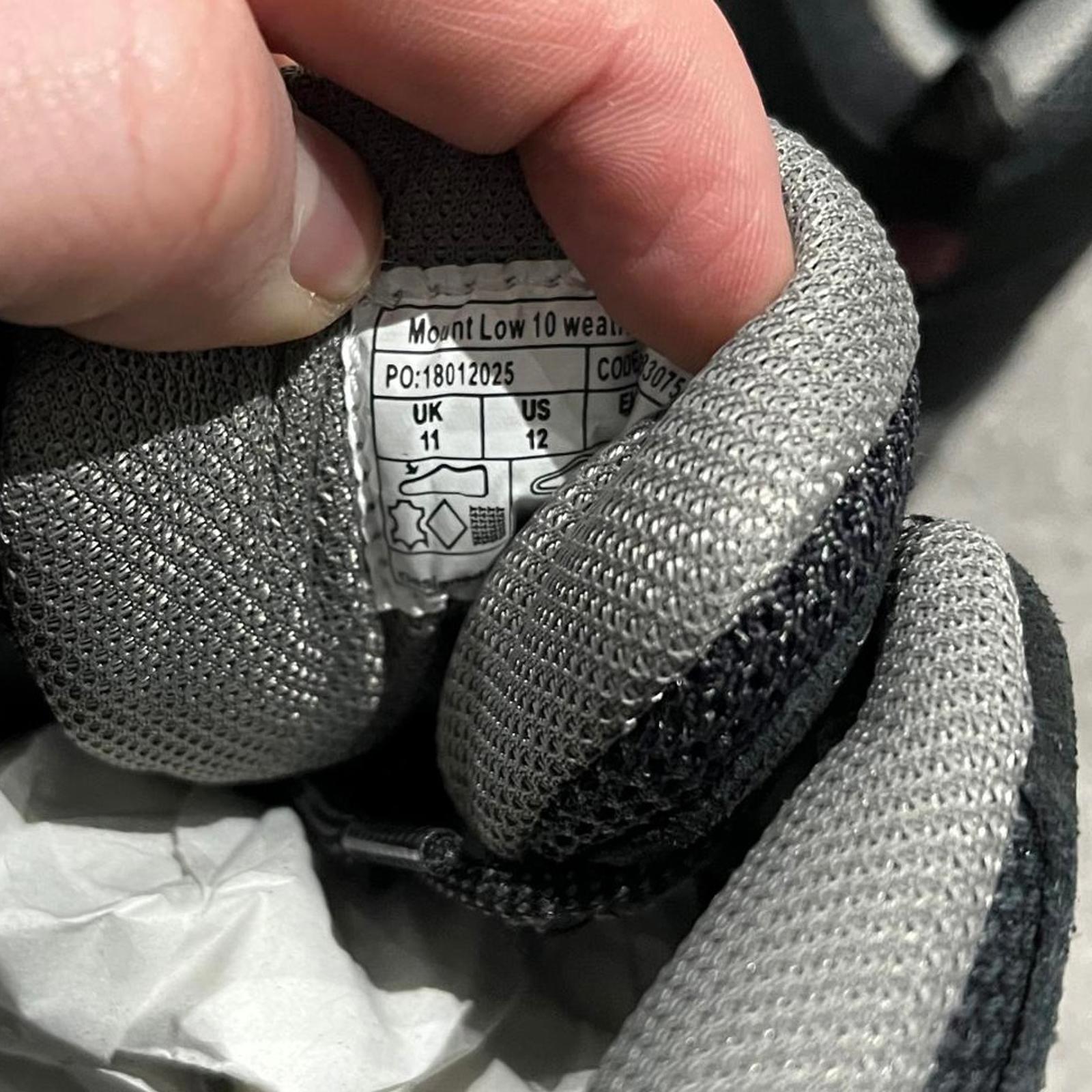 Karrimor Mount Waterproof Walking Shoes Mens Black Size UK 11 EU 46 *SB18