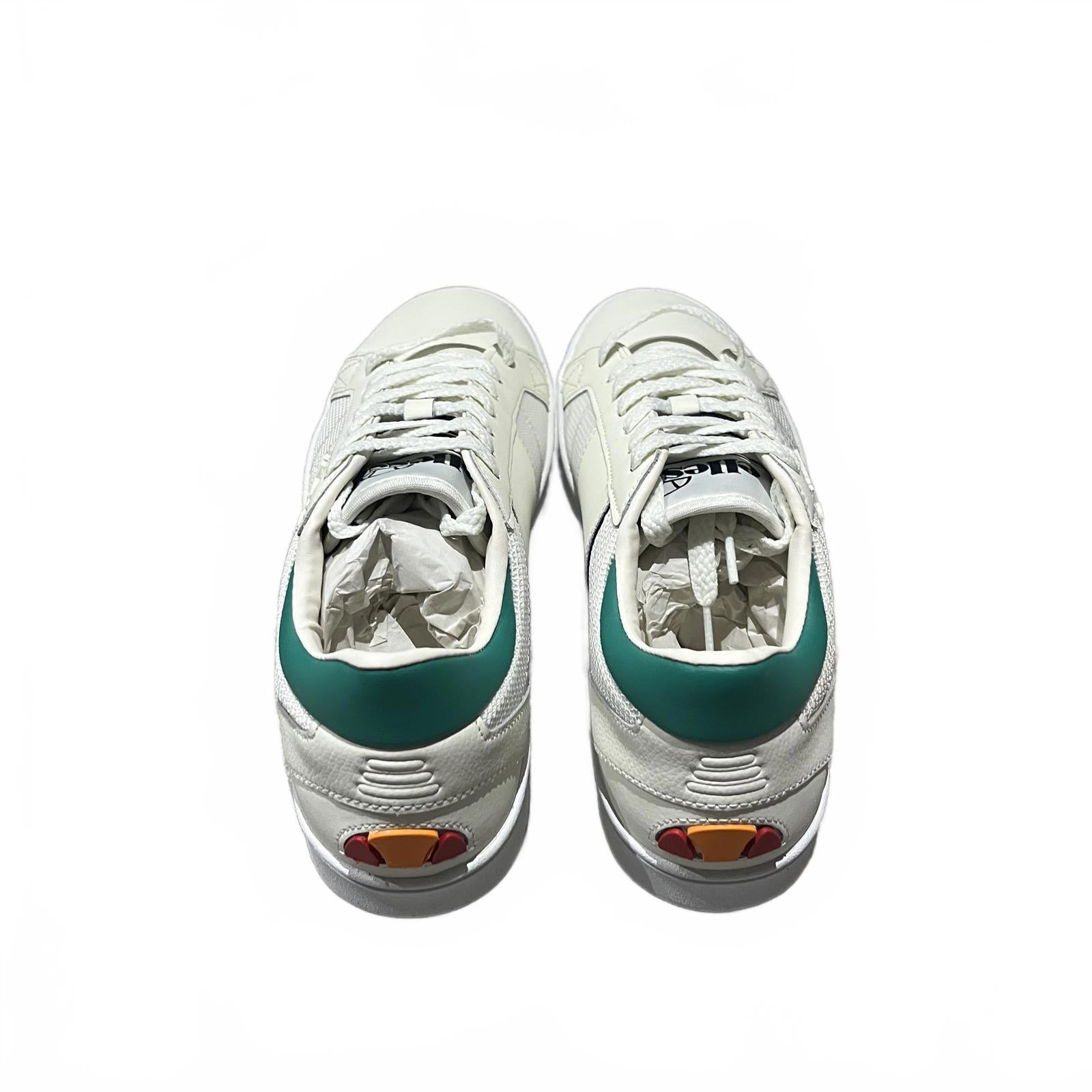 Ellesse LS-80 Off White Leather Trainers Size UK 8 EU 42 *SB10
