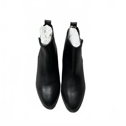 Biba Croc Zip Flat Ankle Boots Black Size UK 4 EU 37  *SB9