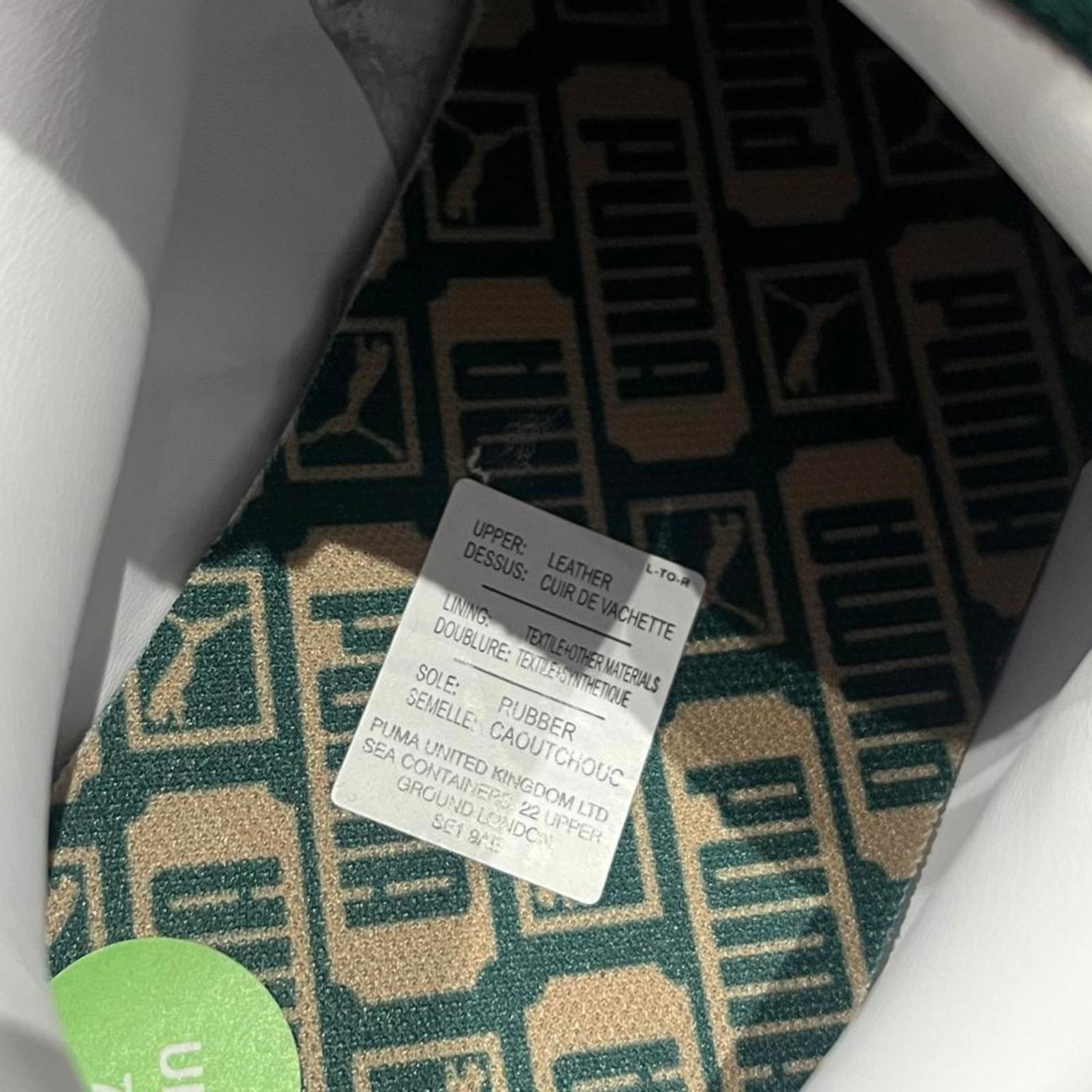 Puma Suede XL Womens Trainers Green White Skate Size UK 7 EU 40.5 *SB8