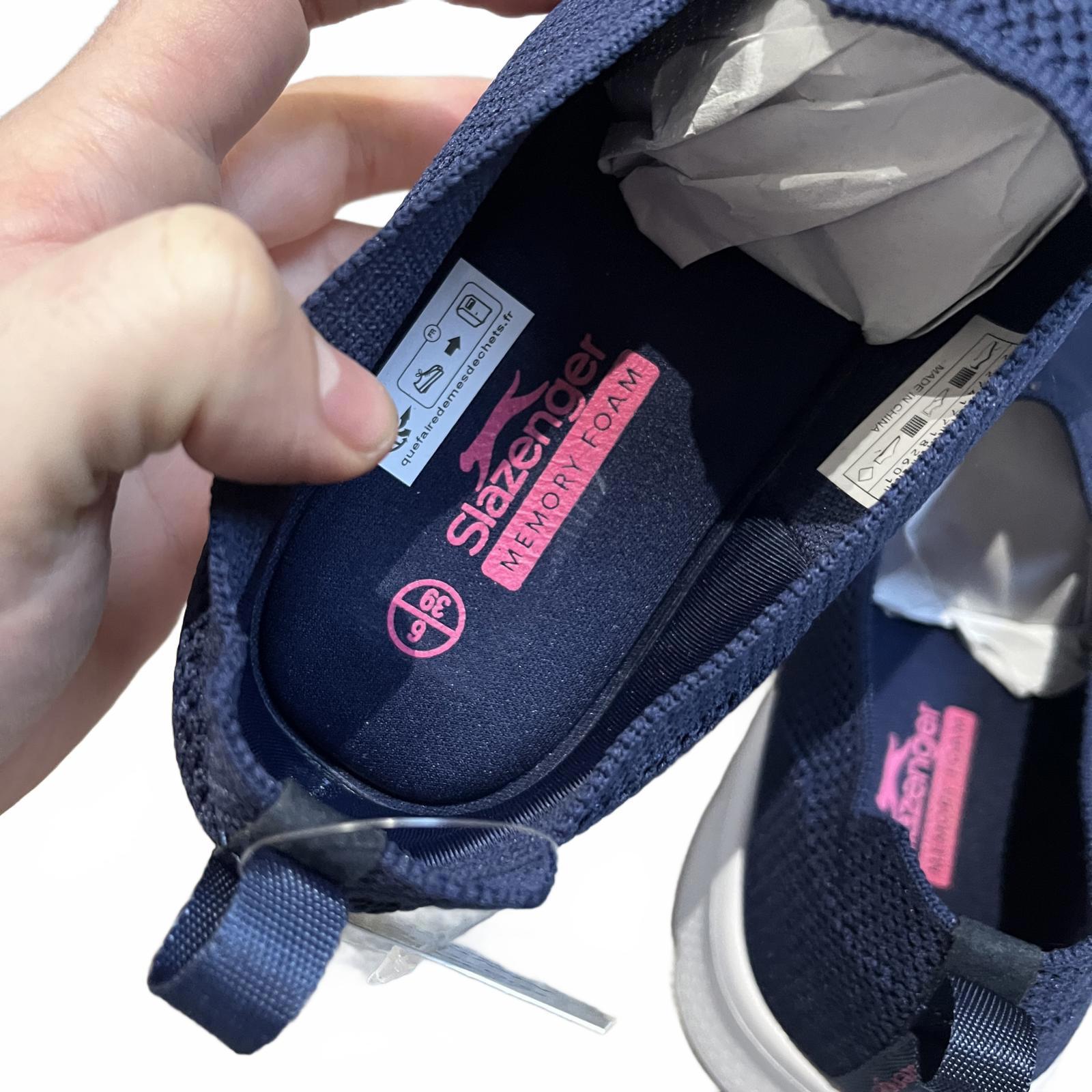 Slazenger Zeal Slip On Shoe Womens Navy Size UK 6 EU 39 *SB12