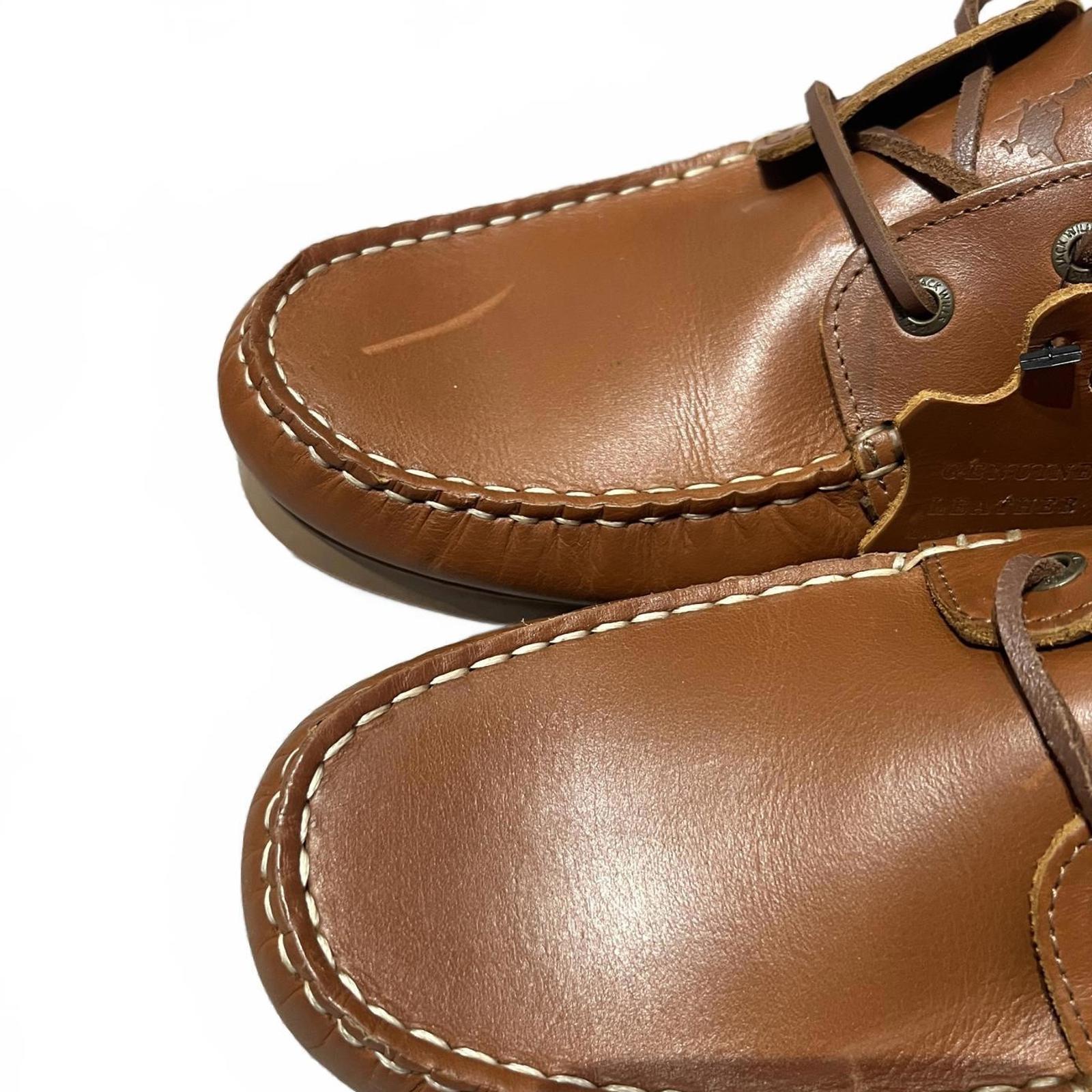 Jack Wills Leather Boat Shoes Mens Tan Size UK 10 EU 45 *SB6